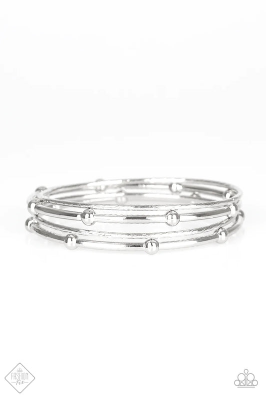 Paparazzi Bracelet ~ Beauty Basic  - Silver