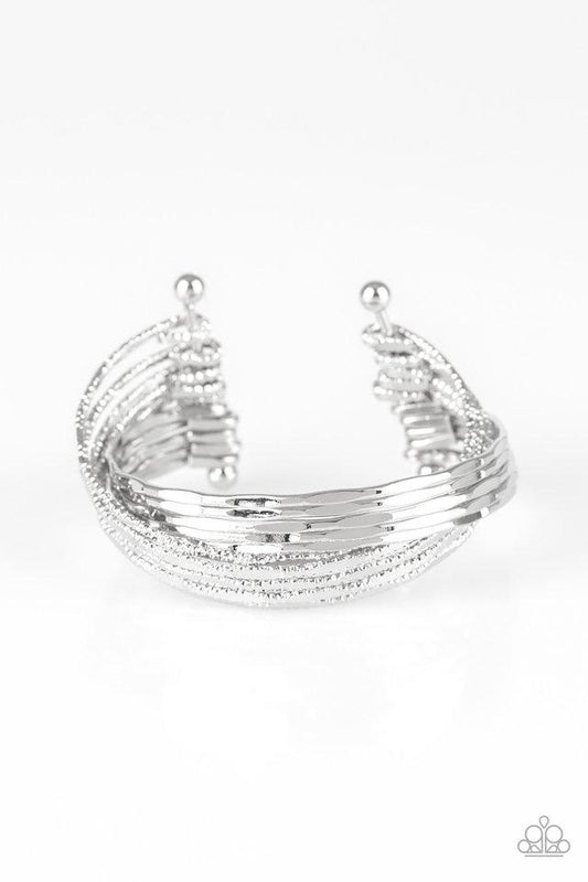 Paparazzi Bracelet ~ See A Pattern? - Silver