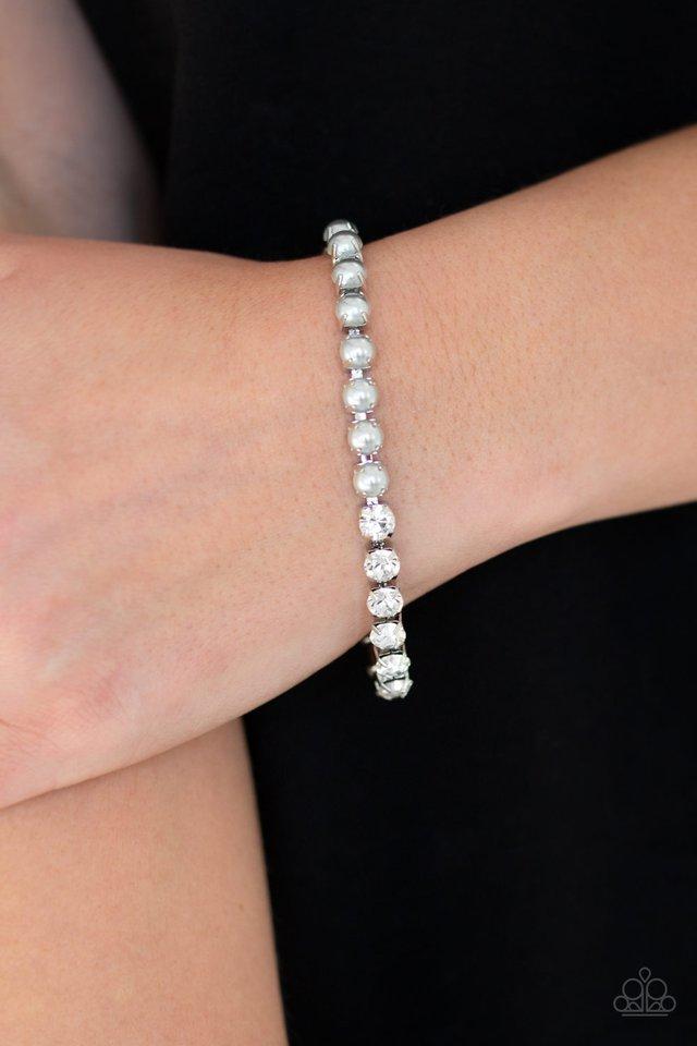 Paparazzi Bracelet ~ Out Like A SOCIALITE - Silver