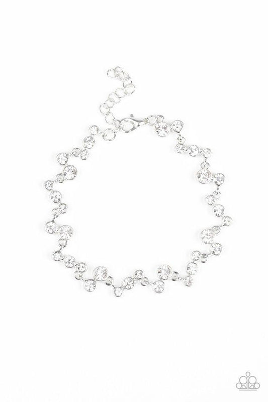 Paparazzi Bracelet ~ Starlit Stunner - White