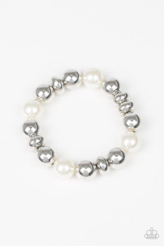 Pulsera Paparazzi ~ Upper Manhattan - Blanco