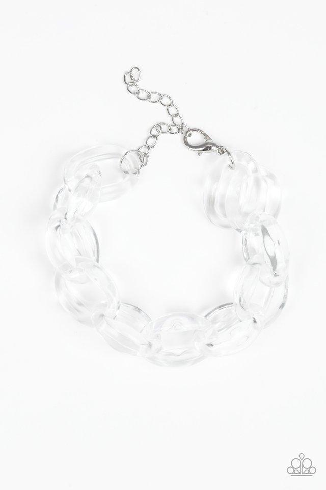 Pulsera Paparazzi ~ Ice Ice Baby - Blanco