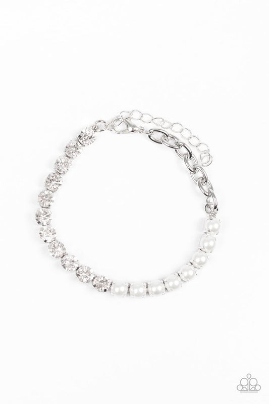 Out Like A SOCIALITE - White - Paparazzi Bracelet Image