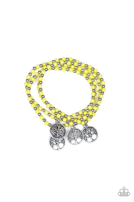 Pulsera Paparazzi ~ Plant A Tree - Amarillo