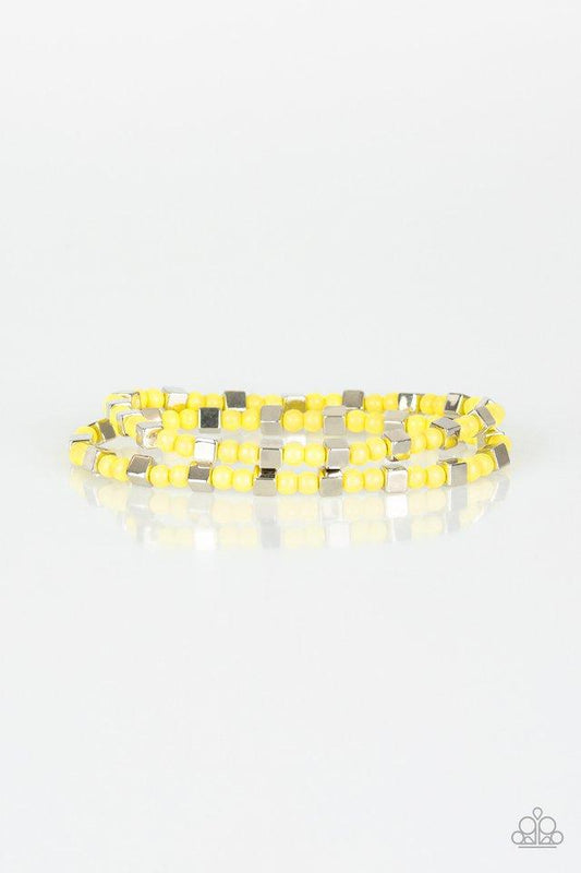 Paparazzi Bracelet ~ Trendy Tribalist - Yellow