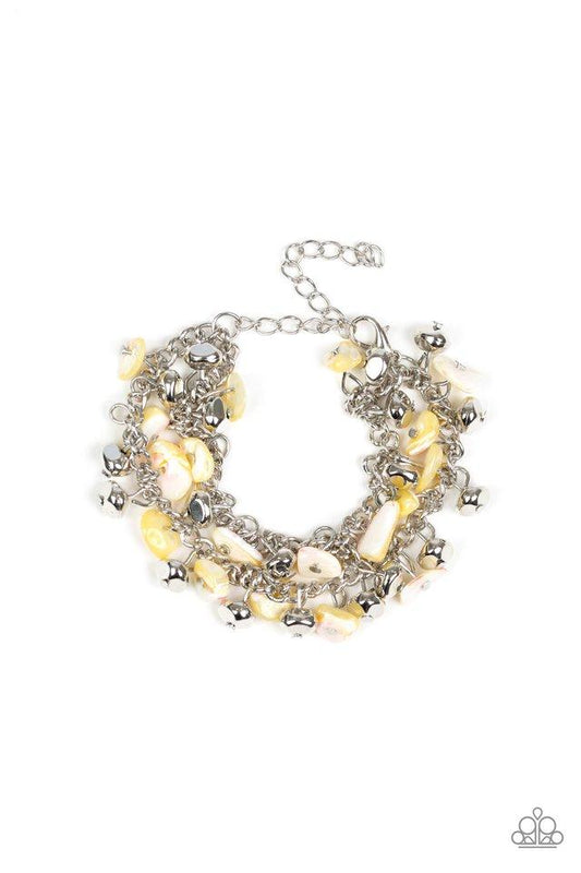 Pulsera Paparazzi ~ Piedras abundantes - Amarillo