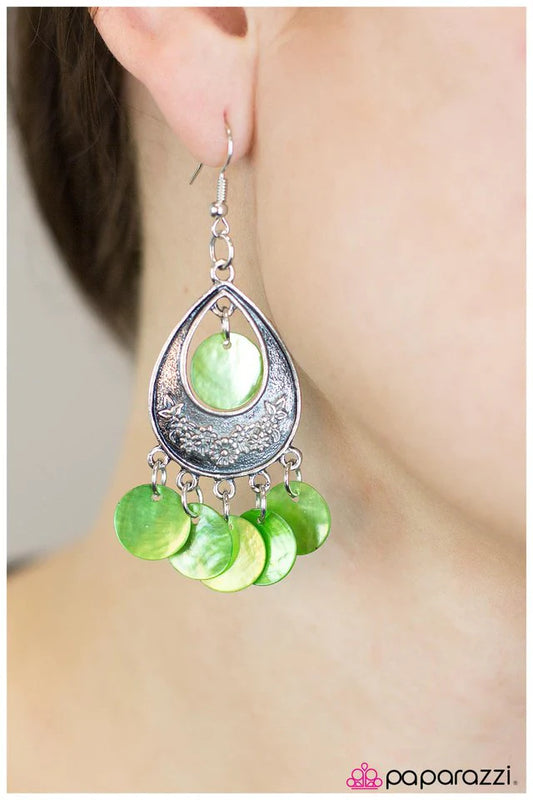 Paparazzi Earring ~ Truth Be Told - Green