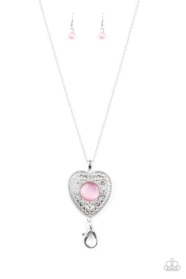 Paparazzi Necklace ~ One Heart - Pink