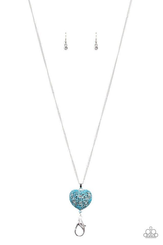 Paparazzi Necklace ~ Love Is All Around - Blue