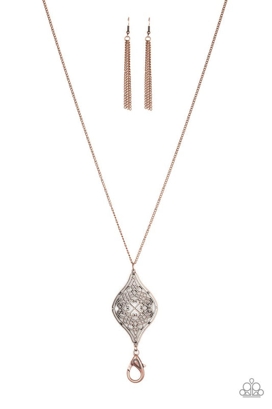 Totally Worth The TASSEL - Copper - Paparazzi Necklace Image