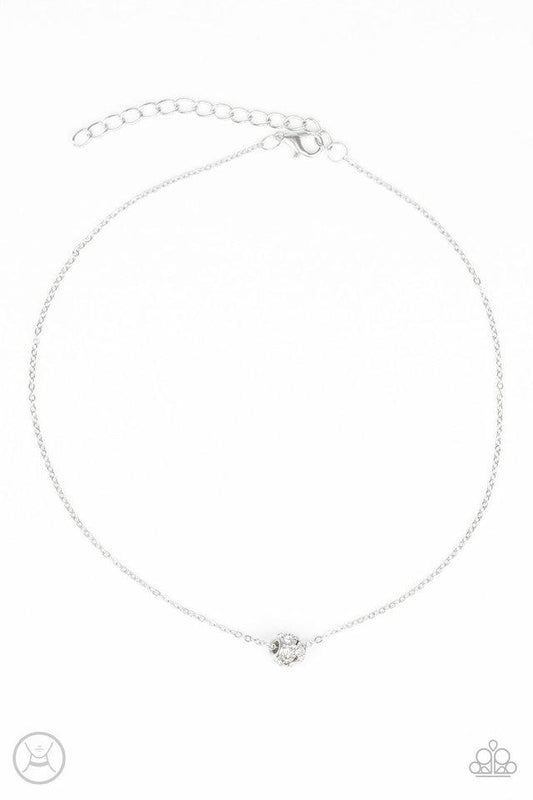 Paparazzi Necklace ~ Modest Shine - White