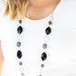 Paparazzi Necklace ~ Shimmer Simmer - Black