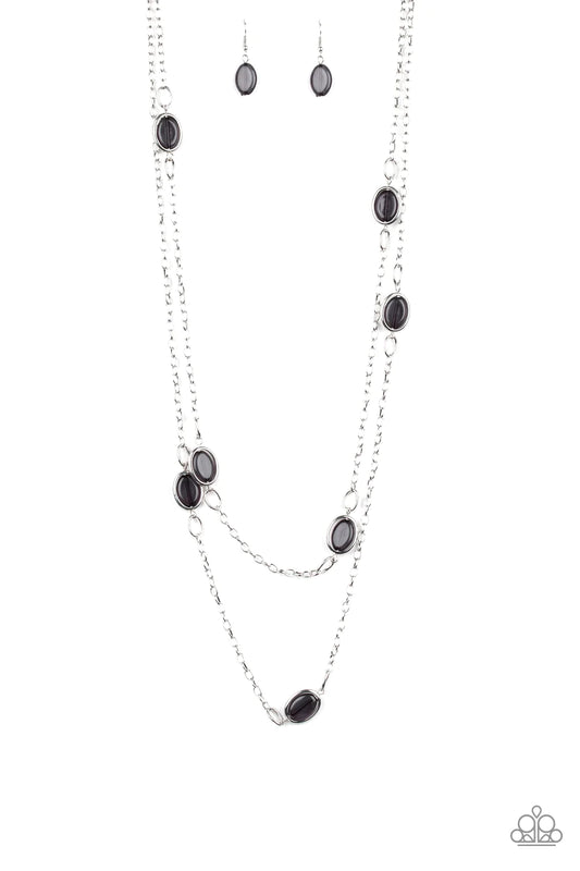 Paparazzi Necklace ~ Back For More - Black