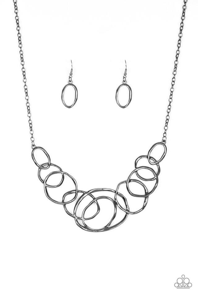 Paparazzi Necklace ~ All Around Radiance - Black