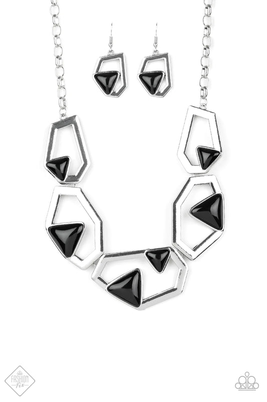 Collar Paparazzi ~ ¡GEO-ing, GEO-ing, Gone! - Negro