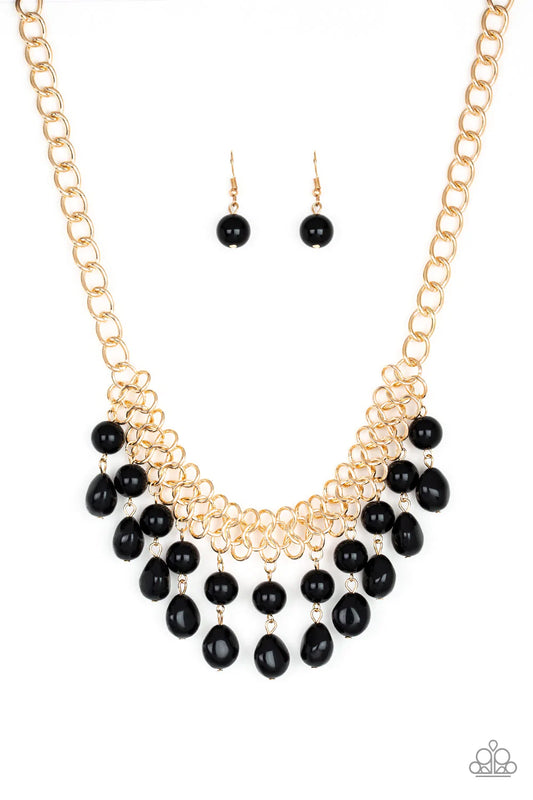 Paparazzi Necklace ~ 5th Avenue Fleek - Black