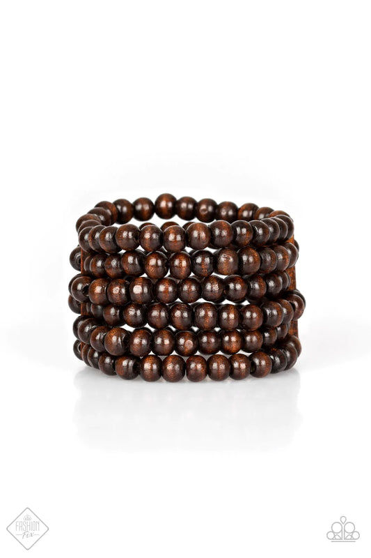 Paparazzi Bracelet ~ Maui Mojito  - Brown