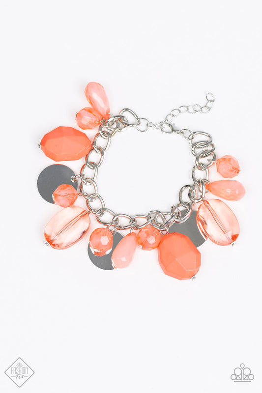 Paparazzi Bracelet ~ Treasure Trippin  - Orange