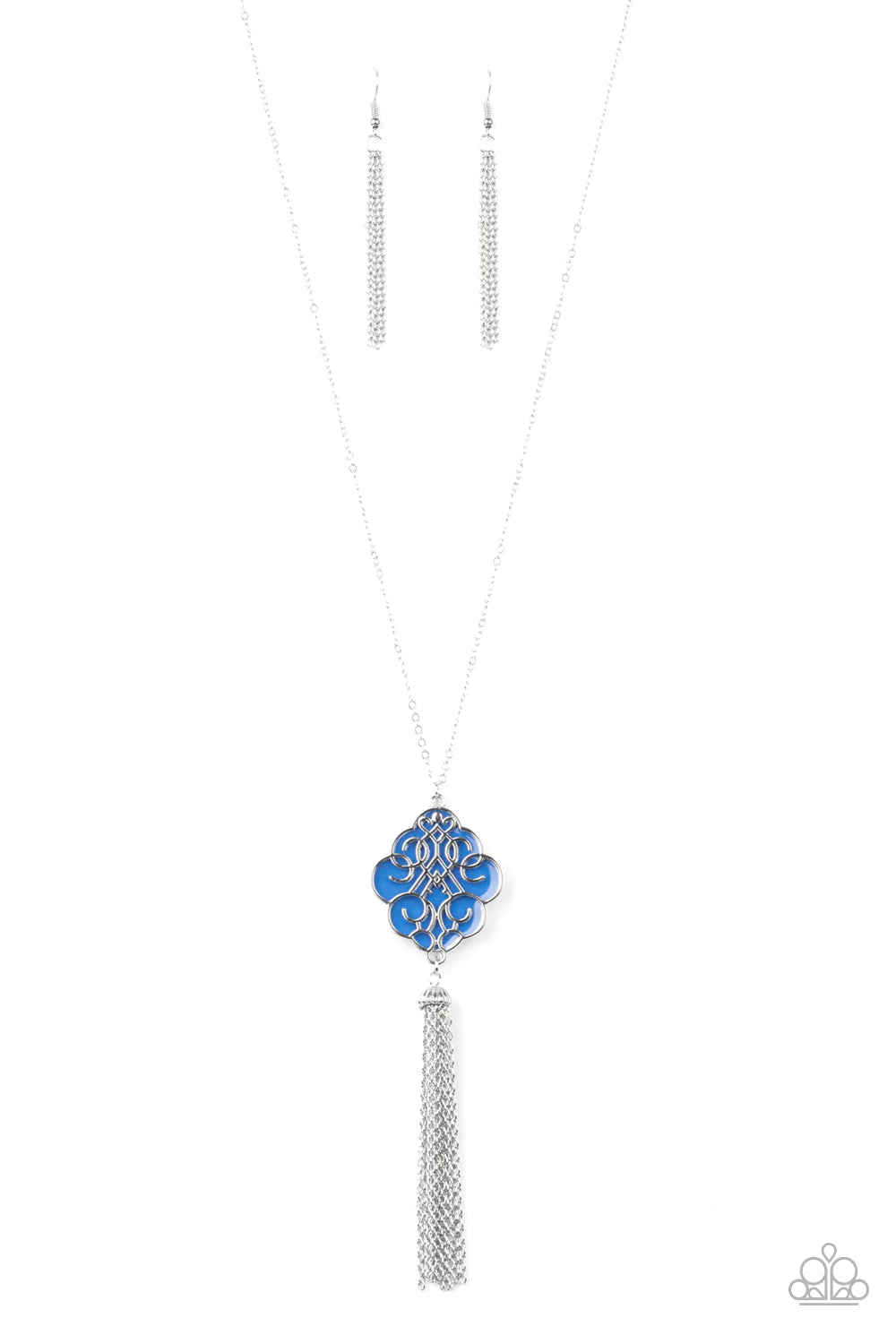 Paparazzi Necklace ~ Malibu Mandala - Blue