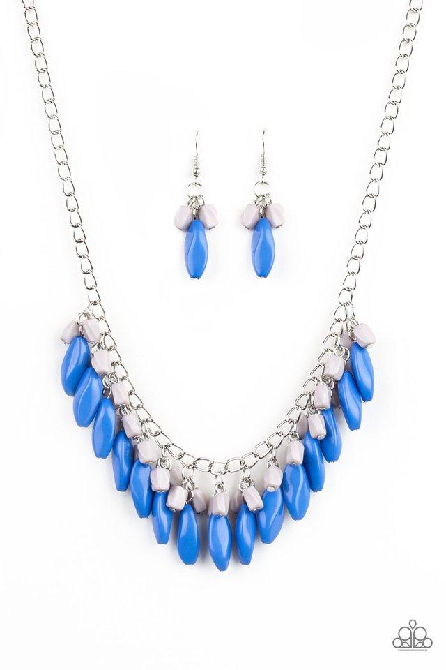 Paparazzi Necklace ~ Bead Binge - Blue