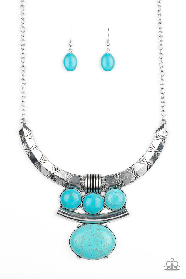 Commander In CHIEFETTE - Blue - Paparazzi Necklace Image