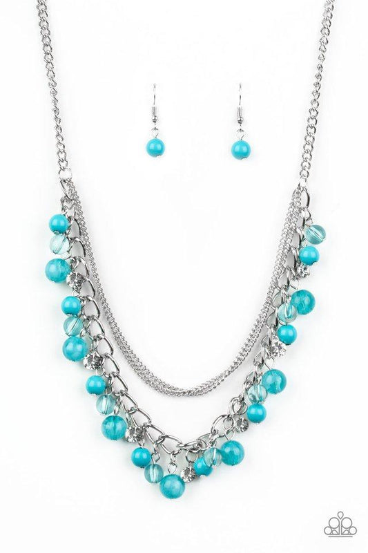 Paparazzi Necklace ~ Wait and SEA - Blue