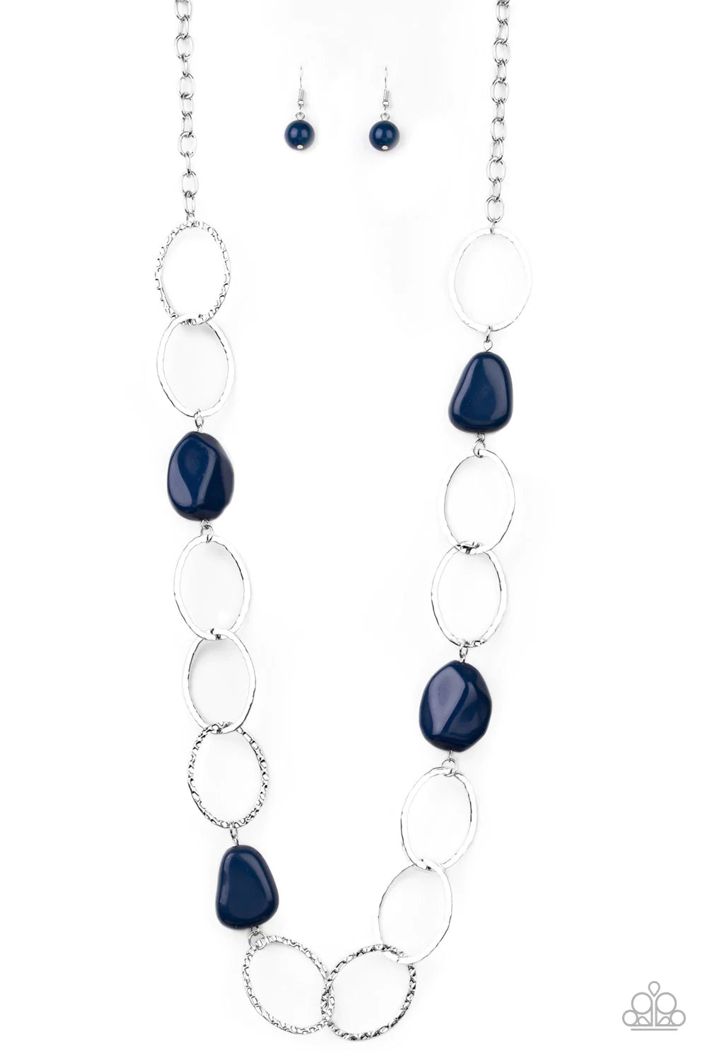 Paparazzi Necklace ~ Modern Day Malibu Blue Paparazzi Jewelry Online Store 3781