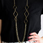 Fashion Fave - Brass - Paparazzi Necklace Image