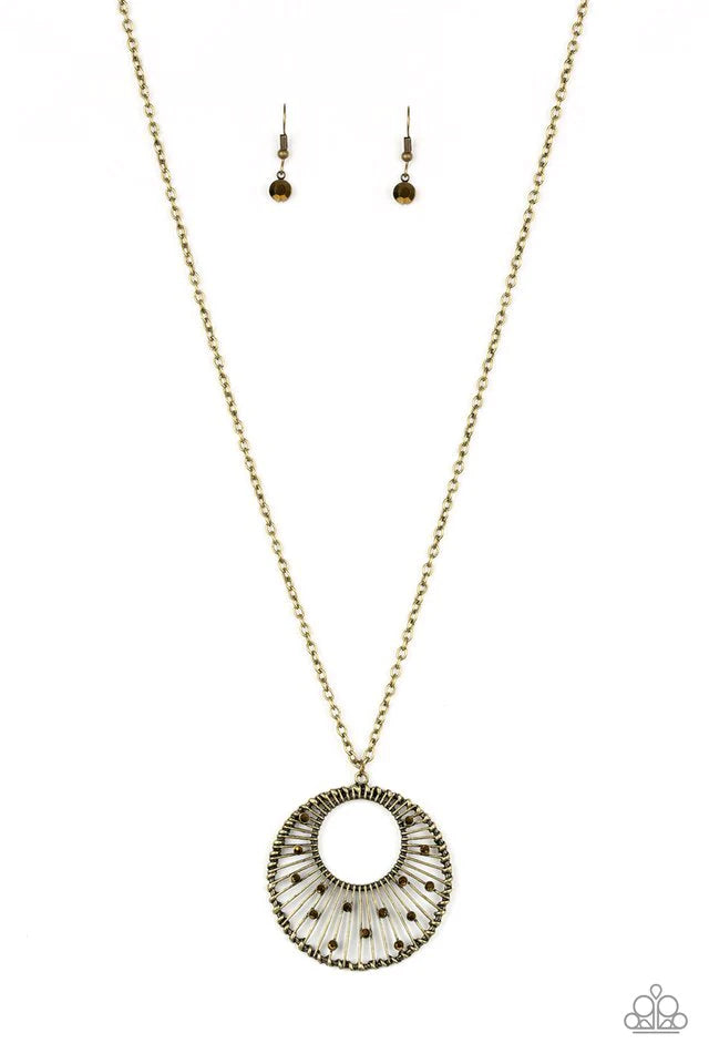 Paparazzi Necklace ~ Urban Illumination - Brass