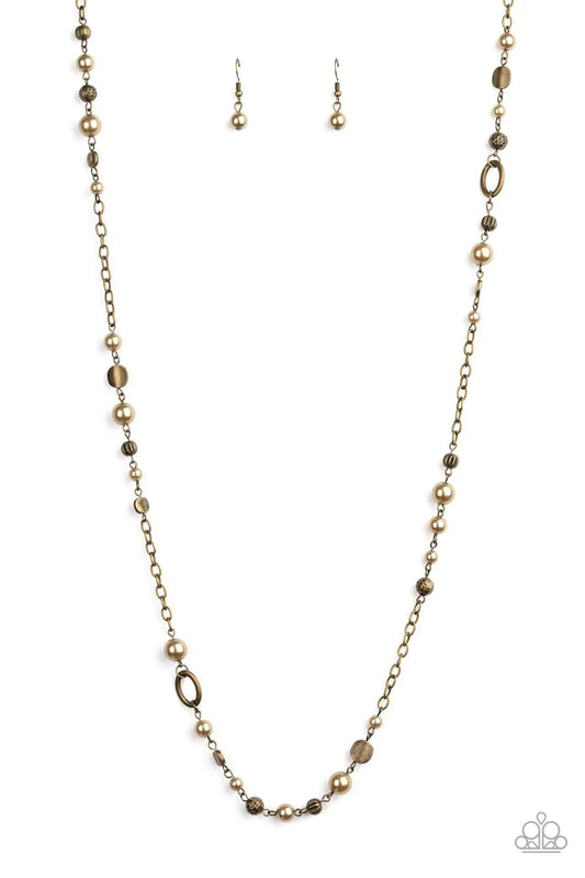 Paparazzi Necklace ~ Make An Appearance - Brass