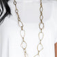 Attitude Adjustment - Brass - Paparazzi Necklace Image