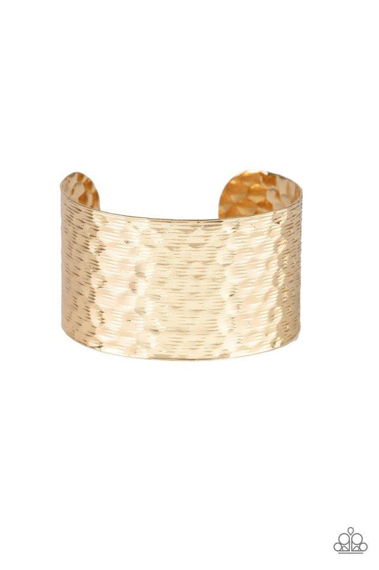 Paparazzi Bracelet ~ Simmering Shimmer - Gold