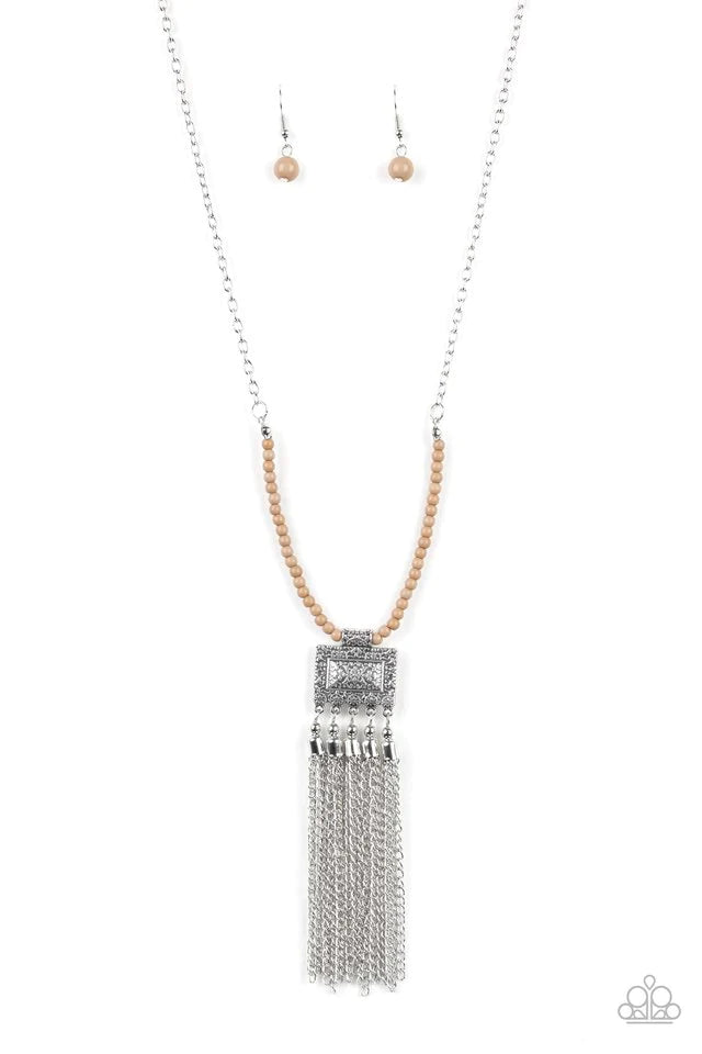 Collar Paparazzi ~ Mascarada Maya - Marrón