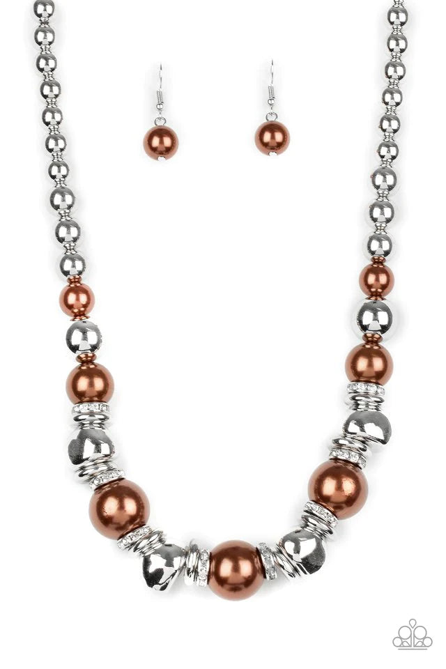 Paparazzi Necklace ~ Hollywood HAUTE Spot - Brown