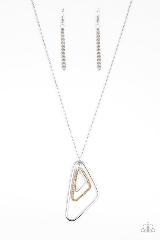 Collar Paparazzi ~ Triple Trifecta - Marrón