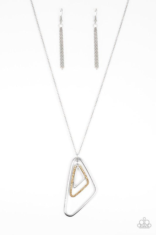 Collar Paparazzi ~ Triple Trifecta - Marrón