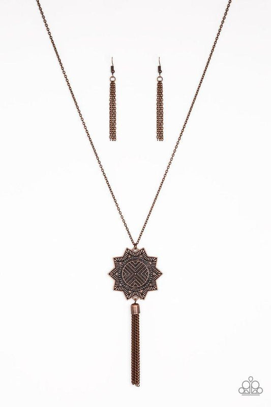 Paparazzi Necklace ~ From Sunup To Sundown - Copper