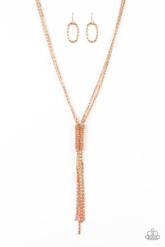 Paparazzi Necklace ~ Boom Boom Knock You Out - Copper