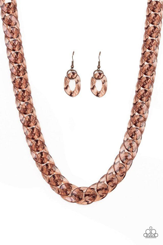 Paparazzi Necklace ~ Put It On Ice - Copper