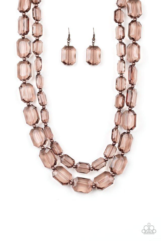 Paparazzi Necklace ~ Ice Bank - Copper