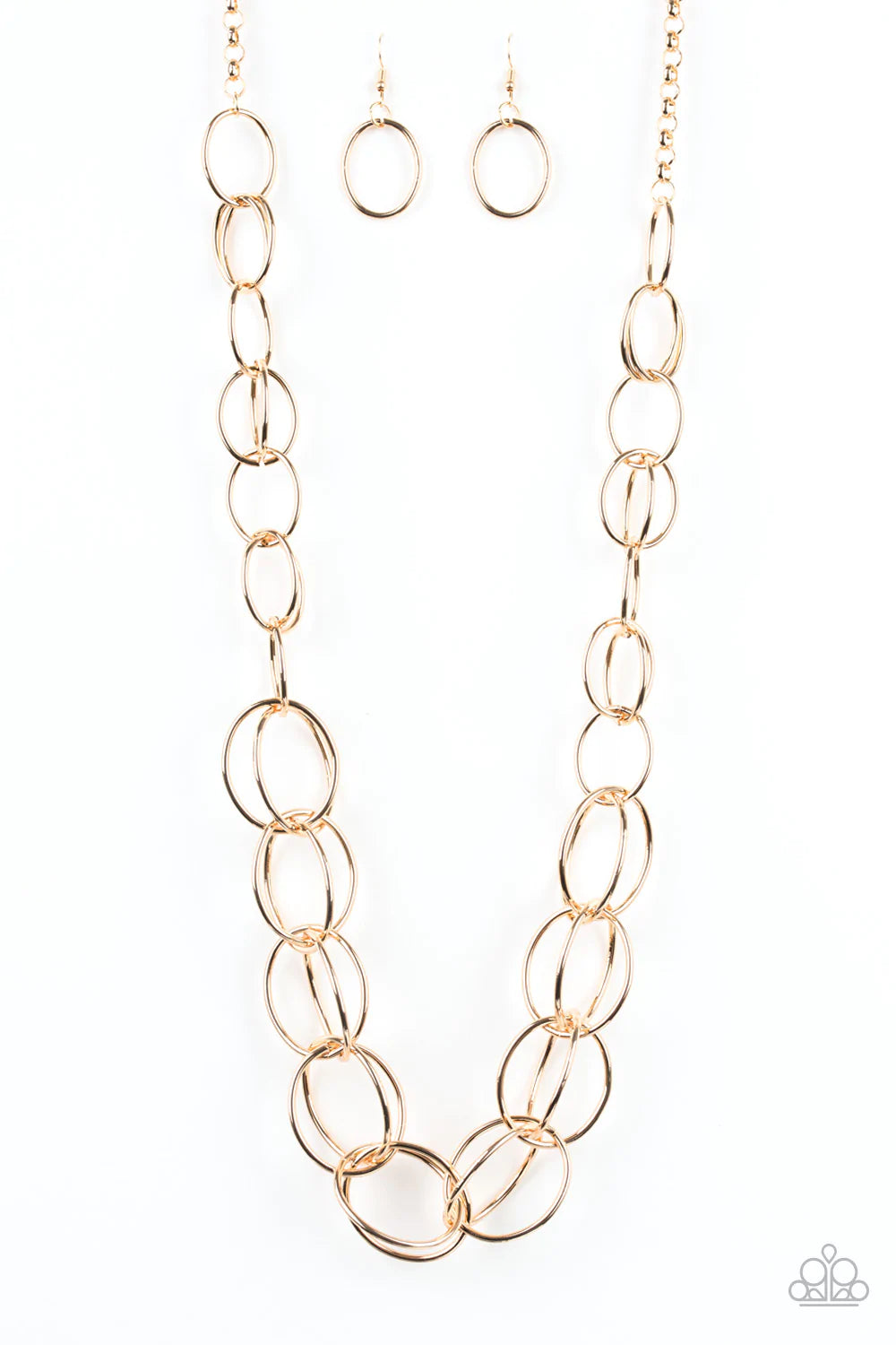 Paparazzi Necklace ~ Elegantly Ensnared - Gold