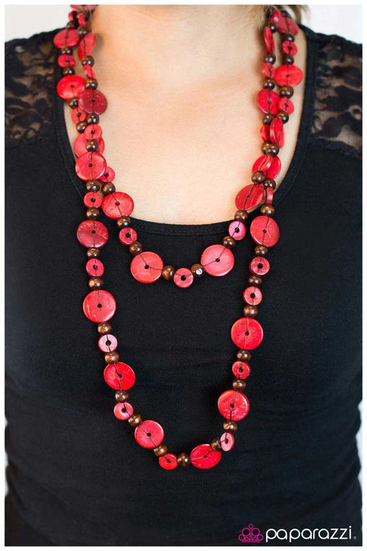 Collar Paparazzi ~ Into the Woods - Rojo