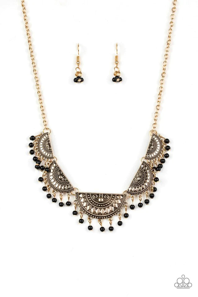 Paparazzi Necklace ~ Boho Baby - Gold