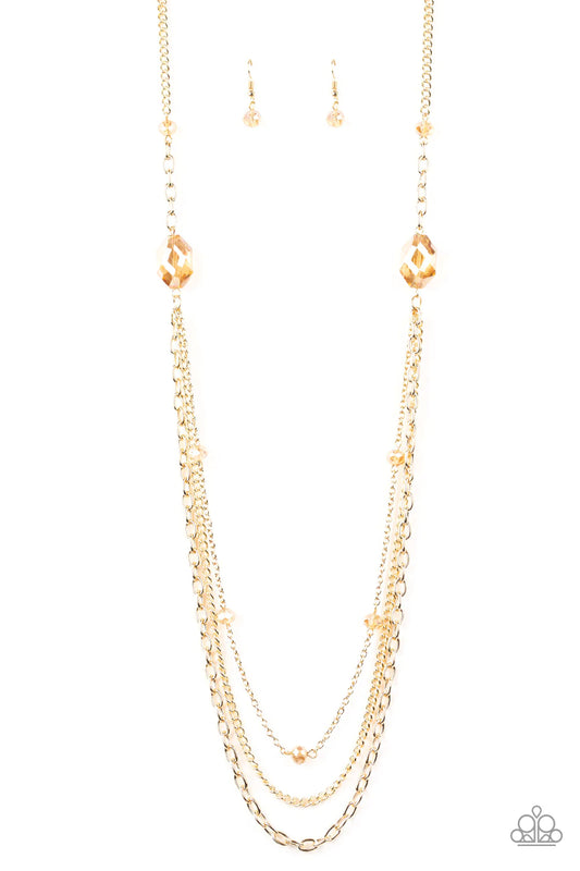 Paparazzi Necklace ~ Dare To Dazzle - Gold