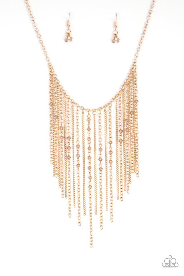 First Class Fringe - Gold - Paparazzi Necklace Image