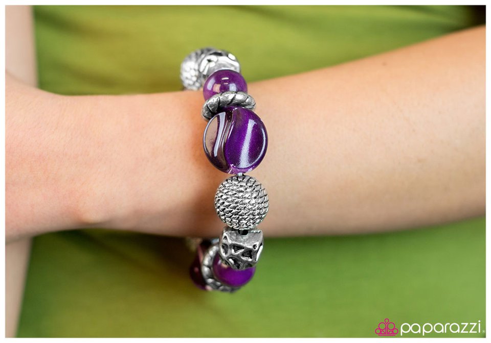 Paparazzi Bracelet ~ Divinely Deco - Purple