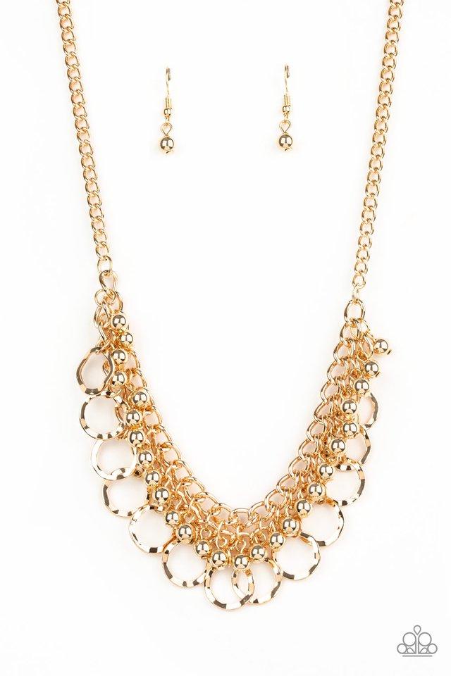 Paparazzi Necklace ~ Ring Leader Radiance - Gold