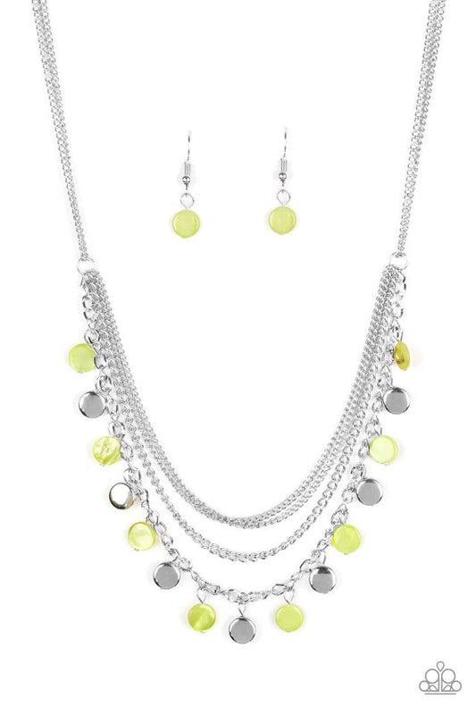 Collar Paparazzi ~ Sabor a Playa - Verde