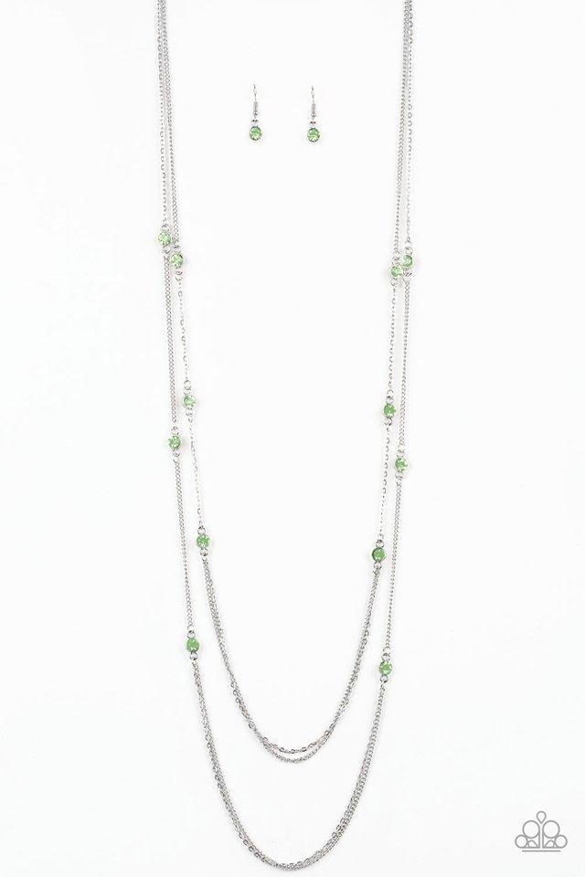 Paparazzi Necklace ~ Sparkle Of The Day - Green