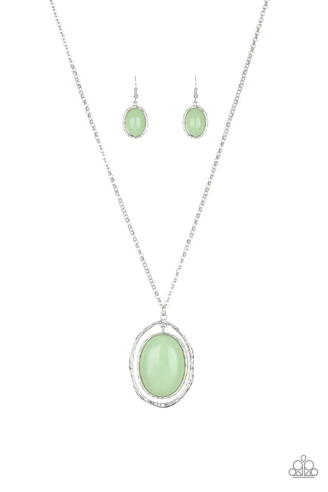 Paparazzi Necklace ~ Harbor Harmony - Green